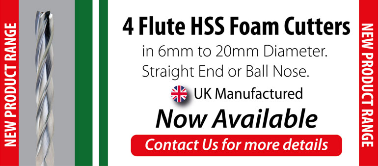 4 Flute HSS Foam Cutters
